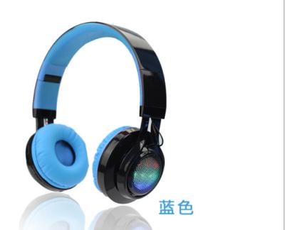 China BT005 bluetooth headphone foldable with flashing light,FM and SD card stereo wireless handband headphones for cell phone for sale