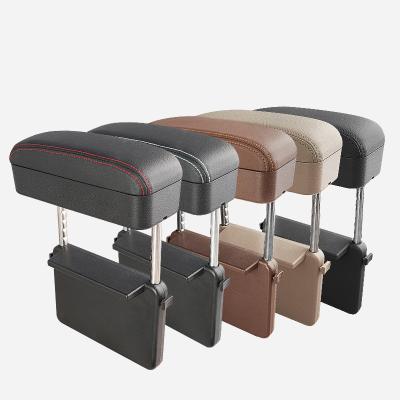 China Simple color without the model hot sale and the new popular car trunk leather storage box, leather storage box car, universal car armrest storage box for sale