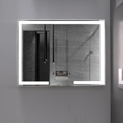 China 60X80cm APP Touch Sensor Magnifying Controlled Smart Led Make Up Bathroom Vanity Wall Mirror for sale