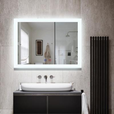 China Customized Modern Touch Screen Dimmer Bath Lights Magnifying Smart Wall Mounted Mirror Led Bathroom for sale