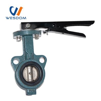 China GGG40 Wafer Type General Manual Actuated Ductile Cast Iron Butterfly Valve Body for sale