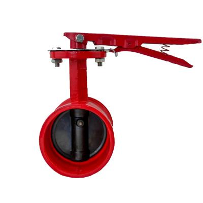 China Aquatic Plant Flange Butterfly Valve Groove Butterfly Valve Fire Safe for sale