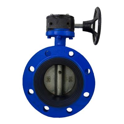 China General DN80 Cast Iron Flanged Butterfly Valve Butterfly Cast Iron Automobile Flanged Electric Butterfly Valve for sale