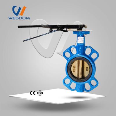 China General Butterfly Valve Seal Wafer Type Ptfe Jacketed Ductile Iron Butterfly Valves for sale