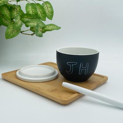 China Personalized Japanese Style Viable Ceramic To Write And Clean Maker Mug Porcelain Water Cup For Gift for sale