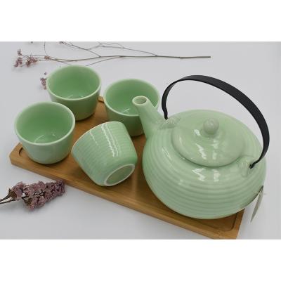 China Viable Fancy Drinkware Ceramic Teapot Set Shaped Teapots Wholesale For Sale for sale