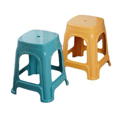 China Foldable Plastic Stool Square Cheap High Quality Plastic Stacking Stool Small Stored Chair for sale