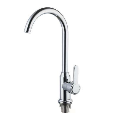 China 2021 traditional stanless steel silver simple handlekitchen faucet for sale