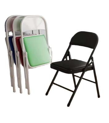 China Wholesale Commercial Foldable Living Room Furniture Portable Metal Folding Chair for sale