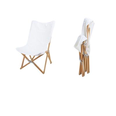 China China 2021 Durable Fashion Custom Design Portable Folding Wooden Outdoor Beach Chair Camping Leisure Chair for sale