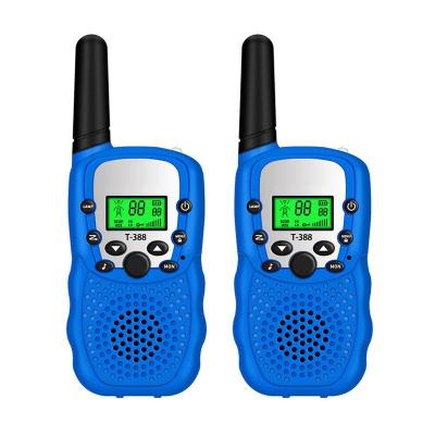 China UHF 462.550-467.7125MHz 0.5W 22CH Family Outdoor Factory Direct Children Boy Girl Gift LCD Show Radio T-388 Mini Walkie Talkie 2 ways for sale