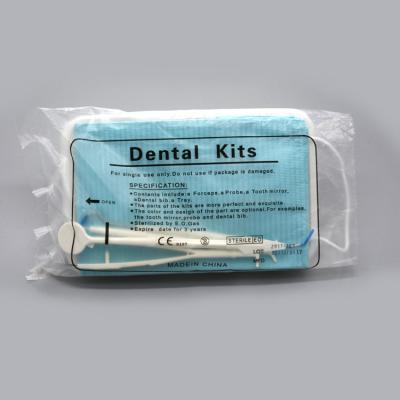 China Plastic Factory Wholesale Medical Dental Examination Instruments Kit Disposable Orthodontic Dental Care Kit for sale