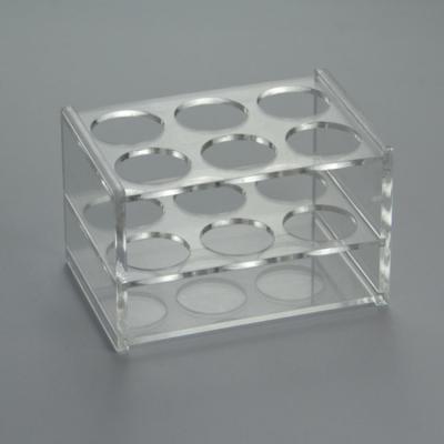 China Durable OEM factory custom glass clear test tube rack test tube rack for laboratory for sale for sale