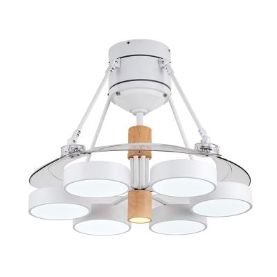 China Wholesale Modern Chandelier Light 48 Inch White Remote Control Modern Luxury Led Ceiling Fans With Light for sale