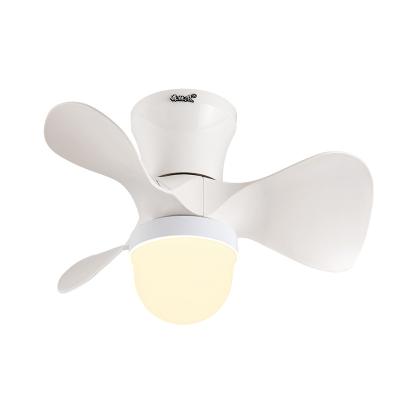 China Modern D.C Mini Small Size ABS White Blades Led Kids Room Ceiling Fan Light With Remote Control Chandelier Fan Lamp for sale