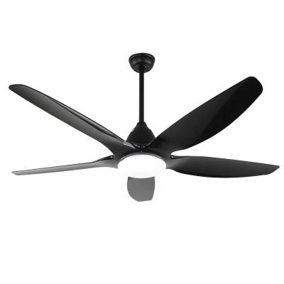 China American Style Modern Household LED Industrial Black Ceiling Fan With Light for sale