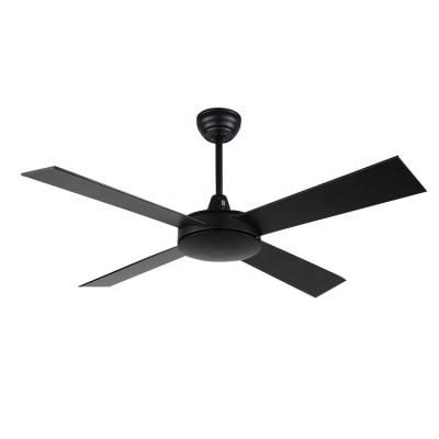 China American Style Home Energy Saving Decoration Lighting Black LED Ceiling Fan Light With Remote Control for sale