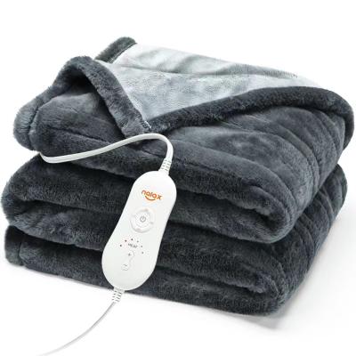 China Disposable Plush Warmly Washable Electric Blanket Heated Soft Throw Blankets Warmer For Winter for sale