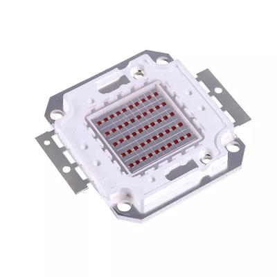 China SMD 50W Red Led Lamp 620nm 660nm 730nm 850nm 940nm IR SMD 50W Led Lamp Curing Chip 50w Red Led Lamp High Power Indicator for sale