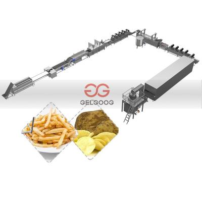 China Processing Plant 500 Kg/hour Sweet Potato Chips Maker Production Line Automatic Vegetable Chips Making Machine for sale