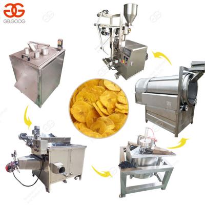 China food & Beverage Factory Small Scale Plantain Banana Chips Maker Machine With Slicer for sale