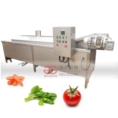 China 4m Stainless Steel Pepper Blanching Tomato Spinach Carrot Blanching Machine for sale