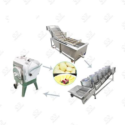 China High Efficiency Cassava Chips Pineapple Slice Drying Machine Slice Vegetable Die Cutter Machine Sliced ​​Potato Slicer for sale