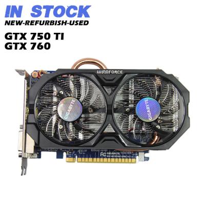 China Desktop In Stock Graphics Card Geforce GTX 750 Ti GTX 760 VGA GPU Cards / Wholesale Ti GTX 760 2GB GDDR5 GTX750 nVIDIA Video Cards for sale