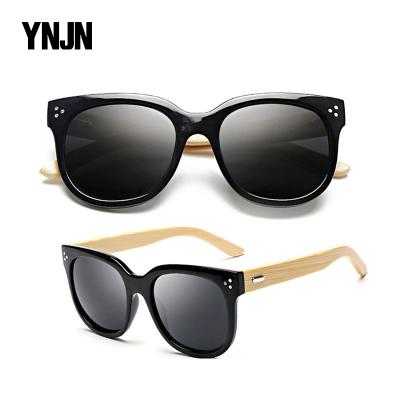 China High Quality Fashion Sunglasses CE ROHS YNJN Brand Your Own Custom Logo Photochromic Bamboo Sunglasses for sale