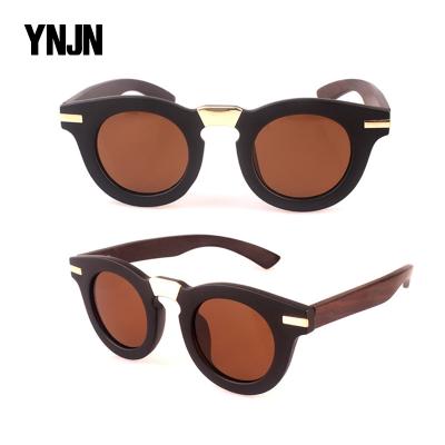 China Fashion Sunglasses YNJN Natural Polarized Design CE Brand New Wooden Sunglasses for sale