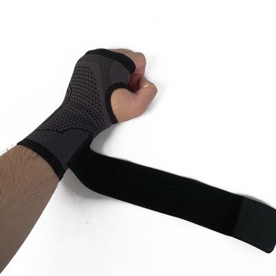 China Adjustable Hand Support Palm Brace Wrist Splint Wrist Brace Sports Strap Compression Elastic Wrist Sleeve for Pain Relief for sale