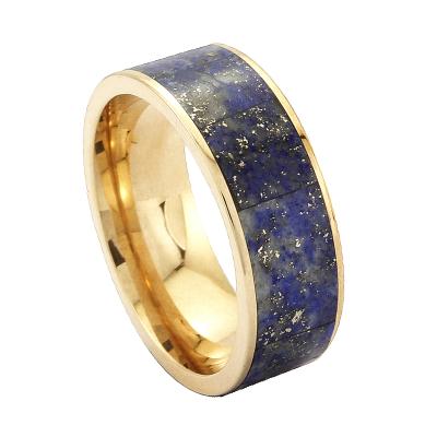 China BEST TUNGSTEN lapis lazuli gold ring for men for sale