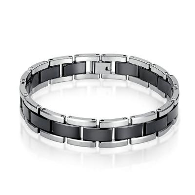 China Vintage Fashion Jewelry Latest Black Tungsten Bracelet For Men for sale