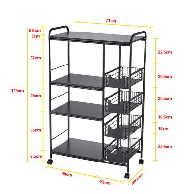 China Sustainable Metal Microwave Oven Shelf Stand Kitchen Appliances Storage Rack Kitchen Storage Rack for sale