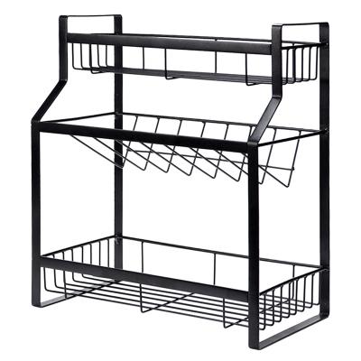 China Hot Selling Cheap Custom Viable Storage Bin Rack Racks Racks Kitchen Kitchen Storage Rack Organizer for sale