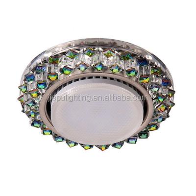 China 6w Crystal Round Bonded Home Crystal Holder GX53 Fixture Led Spotlight for sale