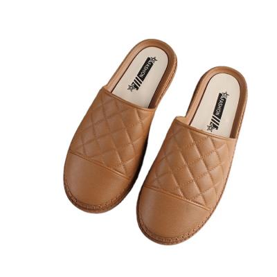 China Deodorization Factory Price Summer Fashion Baotou Round Toe Sandals Lazy Casual Women Flat Shoes for sale