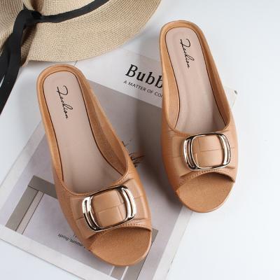 China New Type Fashionable Deodorization 2022 Women's Flats PVC Tops Sale Shoes Women Sandals Flats for sale