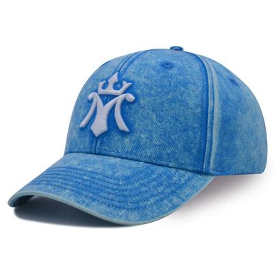 China Custom 6 Panel Baseball Cap 3D Embroidery COMMON Logo Tie-Dye Adjustable Cap Fashion Sports Adult Hat for sale