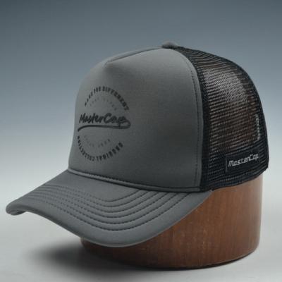 China COMMON Outdoor100% Promotional Custom Polyester 5 Panel Foam Mesh Truck Driver Hats for sale