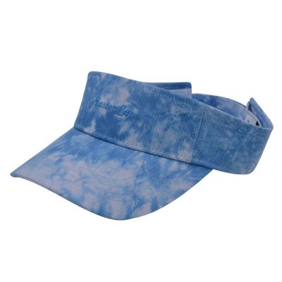 China NEW COMMON visor plain embroidery custom logo tie-dye cotton golf hat outdoor sports hat for sale