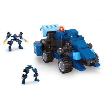 China Intelligent building toy diorama robot connect 4 in 1 big plastic building sets block toy for 8 years for sale