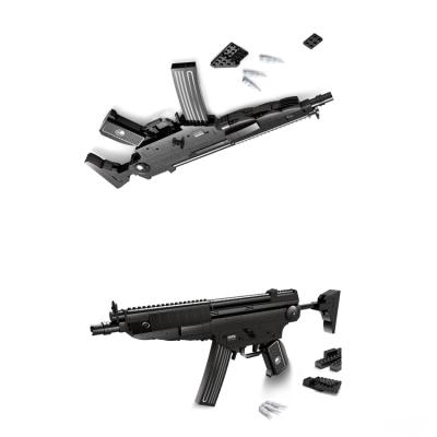 China Plastic construction toy desert eagle building block army branded hot import educational toy brick for sale