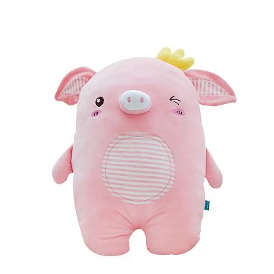 China Gifts or promotion manufacturer custom design soft luxury brands animals rare cheap cuddly pink pig plush toy for sale