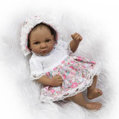 China Cheap Realistic Cartoon Toy Amazing Full Body Silicone Free Drop Shipping Baby Toys Black Reborn Baby - Doll for sale