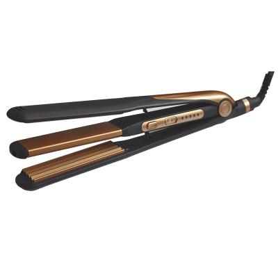 China Customized Logo 60W TS-020 3 In 1 Hair Straightener For Smooth Shiny Straight Hair for sale