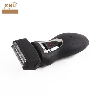 China 8h Charging Time OEM / ODM Flexible Head Double Blade Mini Electric Shaver for sale