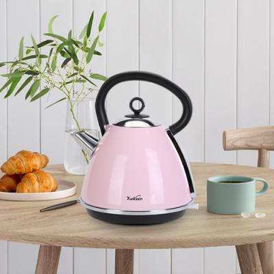 China 360 Degree Electric CB Rotation Base CE Certificate New Products Smart Colorful Tea Maker Kettle for sale