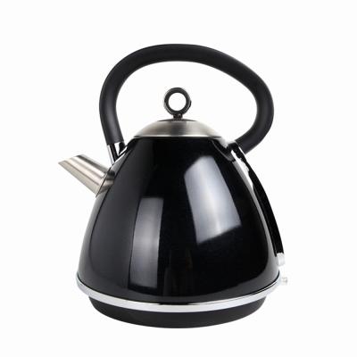 China 360 Degree Temperature Tea Base Stainless Steel Colored Rotation Electric Kettle 2021 Full Automatic Shut-Off Electric Kettle for sale