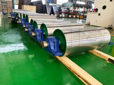 China Rubber Lagging 4-50mm Belt Width Conveyor Belt Drive Pulley For Smooth for sale